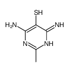 5-Pyrimidinethiol,4,6-diamino-2-methyl- structure