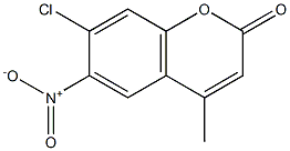 7-chloro-4-methyl-6-nitro-2H-chromen-2-one Structure