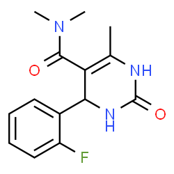 5-Pyrimidinecarboxamide,4-(2-fluorophenyl)-1,2,3,4-tetrahydro-N,N,6-trimethyl-2-oxo-(9CI)结构式