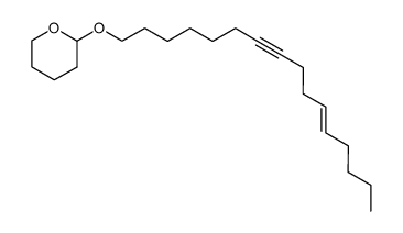 (E)-2-(hexadec-11-en-7-yn-1-yloxy)tetrahydro-2H-pyran结构式