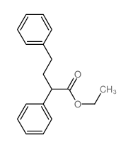 Benzenebutanoic acid, a-phenyl-, ethyl ester Structure