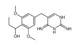 1-[4-[(2,4-diaminopyrimidin-5-yl)methyl]-2,6-dimethoxyphenyl]propan-1-ol Structure