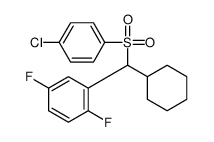 2-[(4-chlorophenyl)sulfonyl-cyclohexylmethyl]-1,4-difluorobenzene Structure