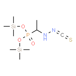 [1-(Isothiocyanatoamino)ethyl]phosphonic acid bis(trimethylsilyl) ester Structure