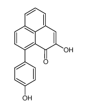 2-羟基-9-(4-羟基苯基)-1H-萘嵌苯-1-酮结构式