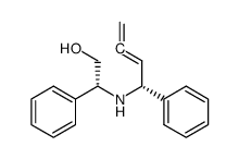(R)-2-phenyl-2-(((R)-1-phenylbuta-2,3-dien-1-yl)amino)ethan-1-ol结构式