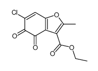 2-Methyl-3-ethoxycarbonyl-4,5-dioxo-4,5-dihydro-6-chlorobenzofuran Structure