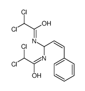 2,2-dichloro-N-[1-[(2,2-dichloroacetyl)amino]-3-phenylprop-2-enyl]acetamide结构式