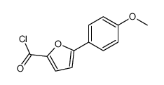 5-(4-methoxyphenyl)furan-2-carbonyl chloride Structure