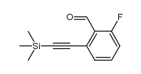 2-fluoro-6-(2-(trimethylsilyl)ethynyl)benzaldehyde结构式