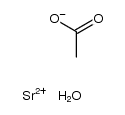 acetic acid , strontium acetate Structure
