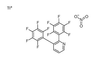 2,3-bis(2,3,4,5,6-pentafluorophenyl)pyridine,thallium(1+),nitrate Structure