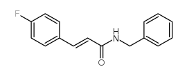 反式N-苄基-4-氟肉桂酰胺结构式