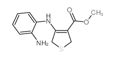 4-(2-氨基苯胺)-2,5-二氢噻吩-3-羧酸甲酯结构式