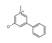 1-Methyl-3-oxido-5-phenylpyridinium结构式