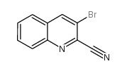 2-CYANO-3-BROMOQUINOLINE structure