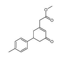 methyl 2-[5-(4-methylphenyl)-3-oxocyclohexen-1-yl]acetate结构式