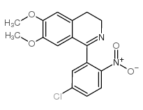 1-(5-氯-2-硝基苯基)-3,4-二氢-6,7-二甲氧基异喹啉结构式
