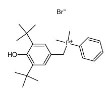 (3,5-Di-tert-butyl-4-hydroxy-benzyl)-dimethyl-phenyl-phosphonium; bromide结构式