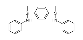 N-[[4-[anilino(dimethyl)silyl]phenyl]-dimethylsilyl]aniline Structure