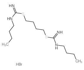 Pseudourea,2,2'-tetramethylenebis[1-butyl-2-thio-, dihydrobromide (8CI) Structure