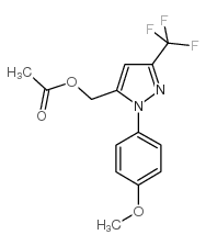 (1-(4-甲氧基苯基)-3-(三氟甲基)-1H-吡唑-5-基)乙酸甲酯结构式