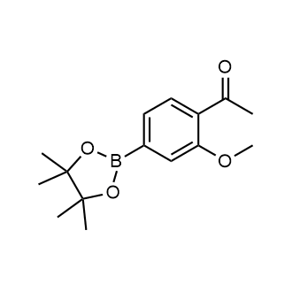 1-(2-Methoxy-4-(4,4,5,5-tetramethyl-1,3,2-dioxaborolan-2-yl)phenyl)ethanone Structure