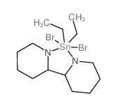 dibromo-diethyl-stannane; 2-(3,4,5,6-tetrahydro-2H-pyridin-2-yl)-6H-pyridine结构式