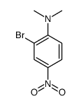 N,N-二甲基-2-溴-4-硝基苯胺结构式