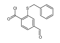 2-benzylsulfanyl-4-formylbenzoyl chloride Structure