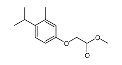 2-(4-异丙基-3-甲基苯氧基)乙酸甲酯结构式