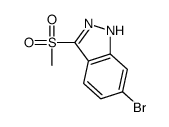6-溴-3-(甲基磺酰基)-1H-吲唑结构式