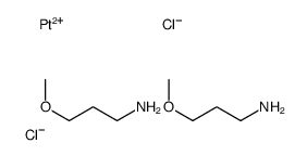 3-methoxypropan-1-amine,platinum(2+),dichloride结构式