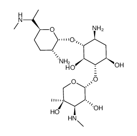 1-deamino-1-hydroxygentamicin C1结构式