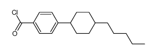 4-(trans-4-pentylcyclohexyl)benzoyl chloride Structure