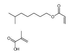 6-methylheptyl prop-2-enoate,2-methylprop-2-enoic acid Structure