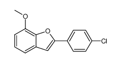 2-(4-chlorophenyl)-7-methoxybenzo[b]furan Structure