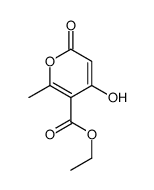 ethyl 4-hydroxy-2-methyl-6-oxopyran-3-carboxylate结构式