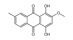 1,4-dihydroxy-2-methoxy-7-methylanthracene-9,10-dione Structure