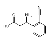 dl-3-amino-3-(2-cyano-phenyl)-propionic acid Structure