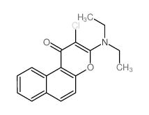 2-chloro-3-(diethylamino)benzo[f]chromen-1-one Structure