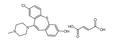 3-chloro-5-(4-methylpiperazin-1-ium-1-yl)benzo[b][1]benzothiepin-9-ol,(Z)-4-hydroxy-4-oxobut-2-enoate Structure