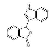 3-(1H-indol-3-yl)-3H-isobenzofuran-1-one结构式