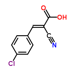 Cinnamic acid, p-chloro-.alpha.-cyano- Structure