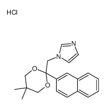 1-[(5,5-dimethyl-2-naphthalen-2-yl-1,3-dioxan-2-yl)methyl]imidazole,hydrochloride结构式