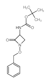 tert-butyl N-(2-oxo-1-phenylmethoxy-azetidin-3-yl)carbamate结构式