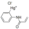 ((N-acryloylamino)phenyl)mercuric chloride结构式