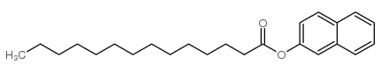 肉豆蔻酸2-萘酯结构式