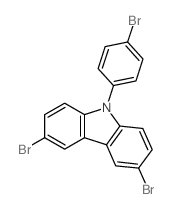 3,6-DIBROMO-9-(4-BROMOPHENYL)-9H-CARBAZOLE Structure