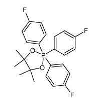 2,2,2-tris(4-fluorophenyl)-4,4,5,5-tetramethyl-1,3,2l5-dioxaphospholane结构式